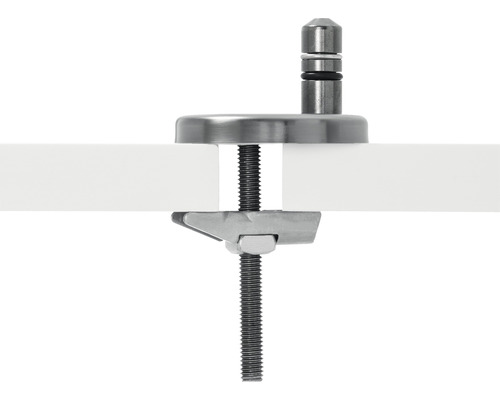 Pince à verre pour épaisseur de verre avec tige filetée