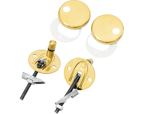 Kit de fixation pour lavabo, rosettes de recouvrement incluses