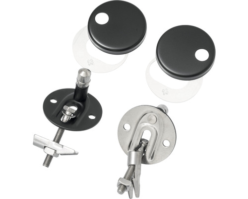 Kit de fixation pour tuyaux de radiateur avec rosaces