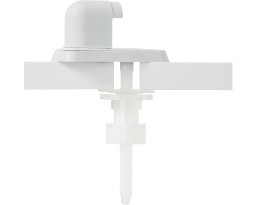 Fixation de couvercle de toilette en plastique