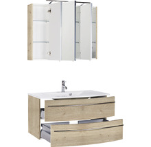 Waschtisch mit Unterschrank und Spiegelschrank für das Badezimmer