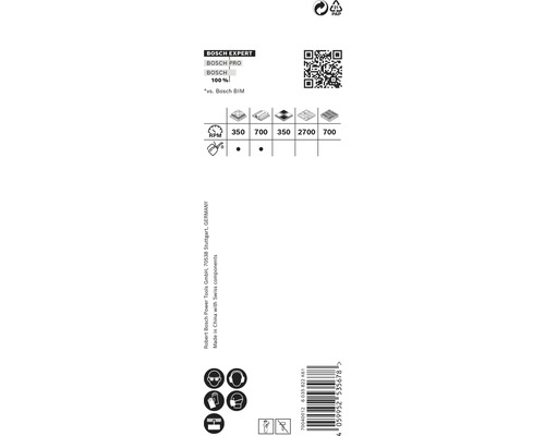 Informations sur le produit Bosch avec données techniques et consignes de sécurité