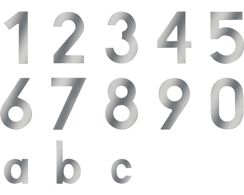 Numéros de maison et lettres en métal