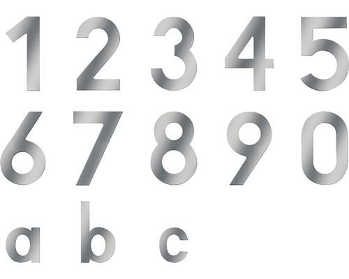 Hausnummern und Buchstaben aus Edelstahl