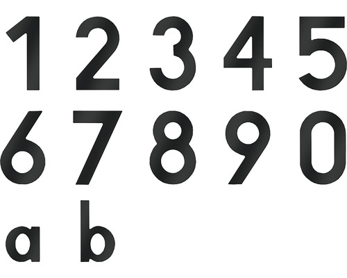 Numéros de maison et lettres