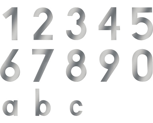 Numéros de maison et lettres en métal