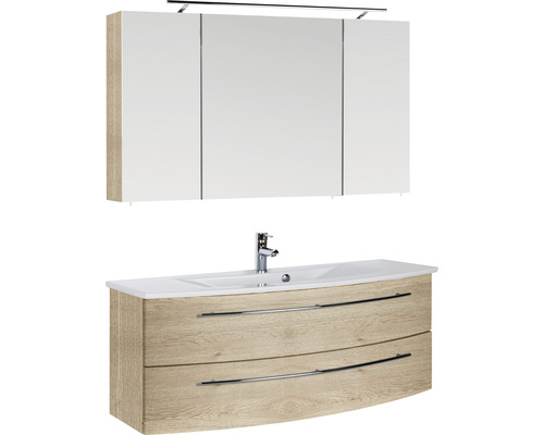 Combinaison de lavabo avec meuble sous-lavabo et armoire de toilette pour la salle de bain