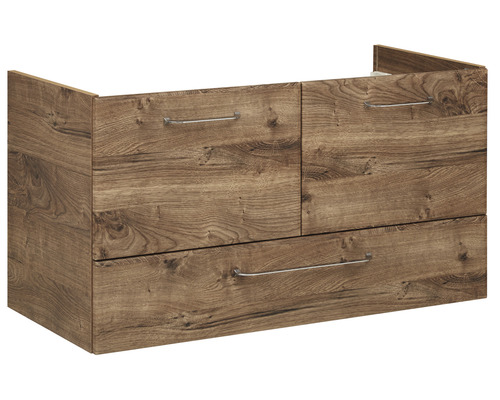 Waschtischunterschrank mit zwei Schubladen im Holzdesign