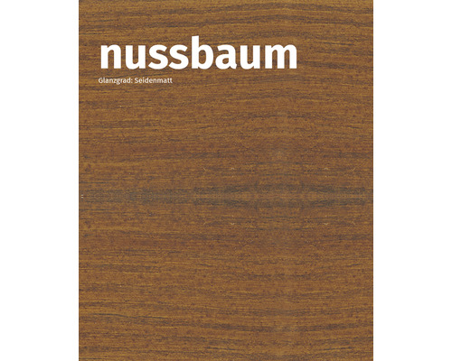 Walnussbaum Holzfarbe seidenmatt