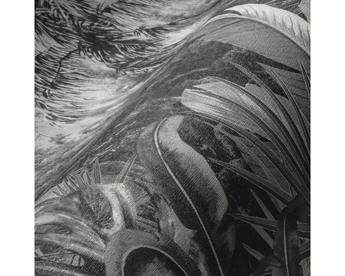 Gros plan d''un papier peint avec un motif de jungle