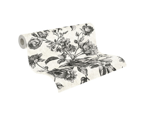 Tapetenrolle mit Blumenmuster