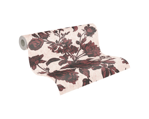 Tapetenrolle mit Blumenmuster