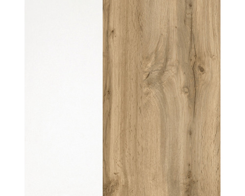 Décor bois à côté d''une surface blanche