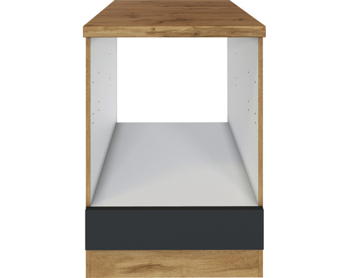 Meuble bas de cuisine avec compartiment ouvert