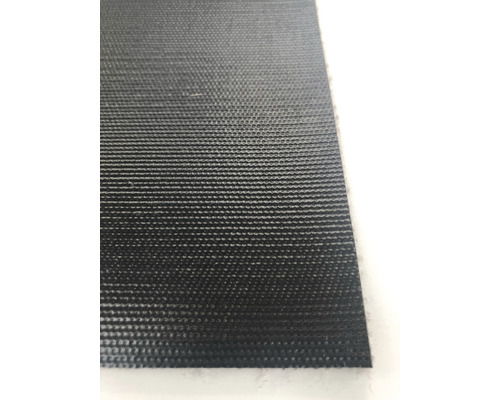 Nahaufnahme einer schwarzen Bodenmatte mit Textur