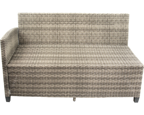 Canapé de jardin en rotin avec accoudoir