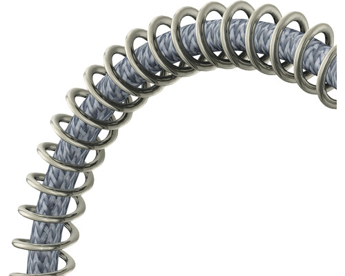 Flexible de douche avec ressort spiralé