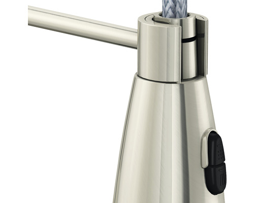 Vue détaillée d''une lampe de table en métal avec interrupteur