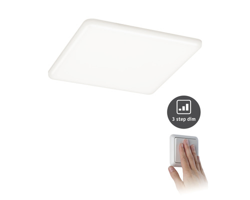 Quadratische LED Deckenleuchte mit Dimmfunktion und Lichtschalter