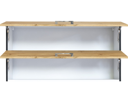 Meuble à chaussures avec deux compartiments et poignées