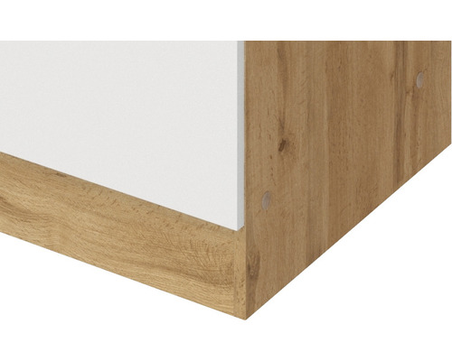 Vue détaillée d''un meuble en bois et blanc