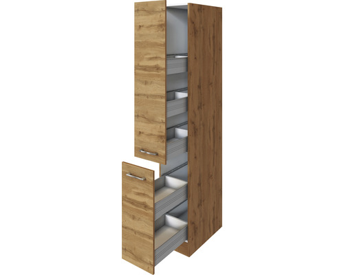 Küchenschrank mit Auszügen in Holzoptik