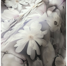 Nahaufnahme einer Tapete mit floralem Magnolienmuster