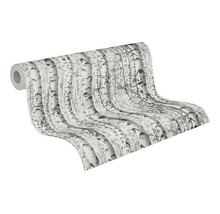 Tapetenrolle mit Birkenmuster für die Wandgestaltung