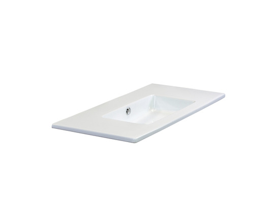 Rechteckiges Waschbecken aus Keramik