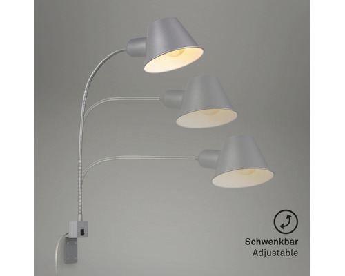 Wandleuchte mit verstellbarem Arm zur flexiblen Ausrichtung des Lichts