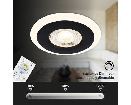 Deckeneinbaustrahler mit Dimmfunktion und Fernbedienung
