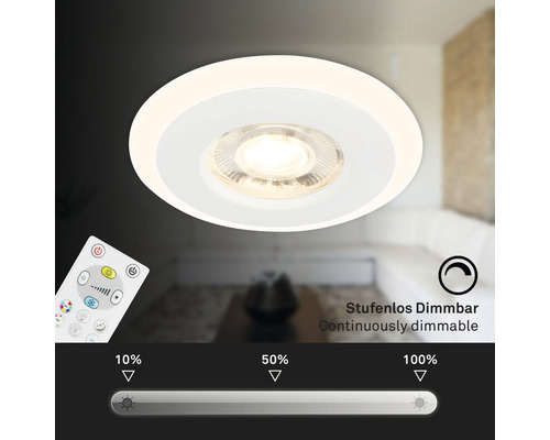 Runde Deckenleuchte mit Dimmfunktion und Fernbedienung