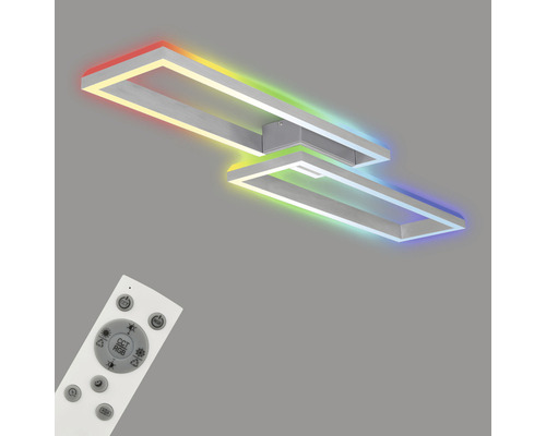 Rechteckige Deckenleuchte mit Farbwechselfunktion und Fernbedienung