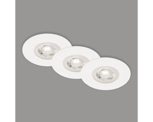 Trois spots encastrables LED ronds