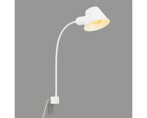Weisse Wandleuchte mit flexiblem Arm