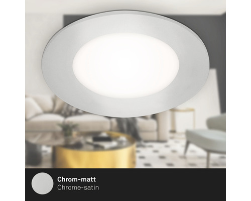 Deckenleuchte in Chrom-matt Optik