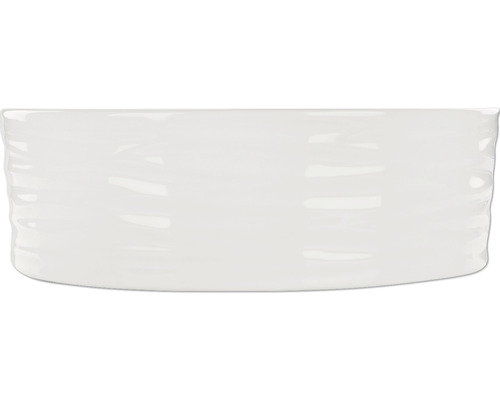 Weisse Keramik-Pflanzschale