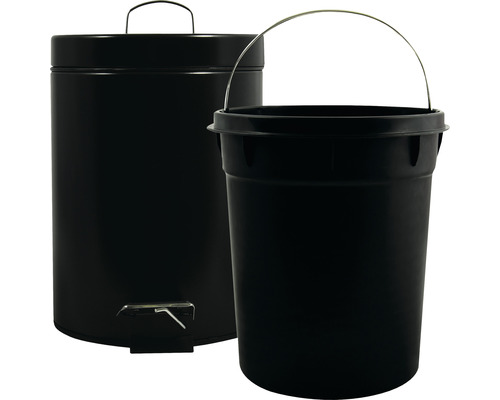 Poubelle et seau en plastique