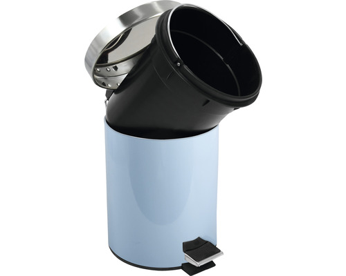 Treteimer aus Metall und Kunststoff mit herausnehmbarem Eimer