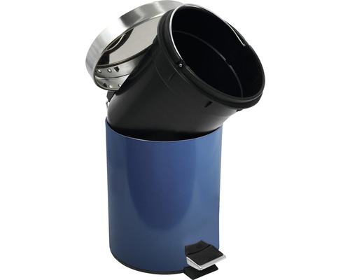Poubelle à couvercle pivotant et patins en feutre