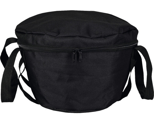 Schwarze Tragetasche mit Reißverschluss und Tragegriffen