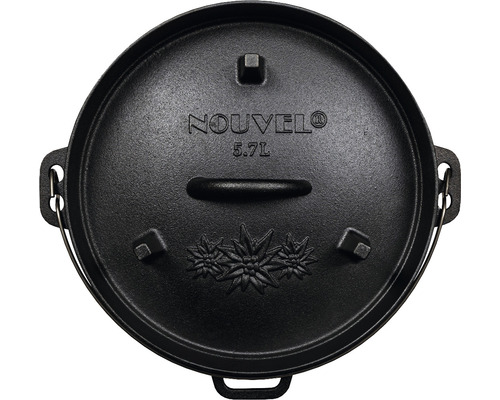 Nouvel Dutch Oven mit Deckel, 5.7 Liter Fassungsvermögen