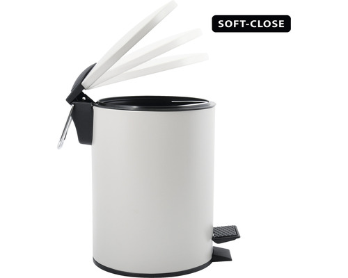Poubelle à pédale avec fermeture douce