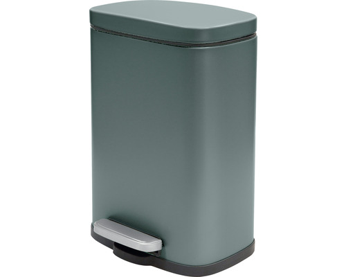 Poubelle à pédale en métal avec couvercle et pédale