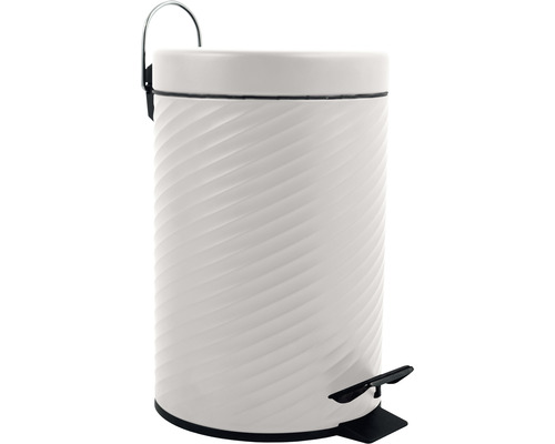 Poubelle à pédale avec motif en spirale