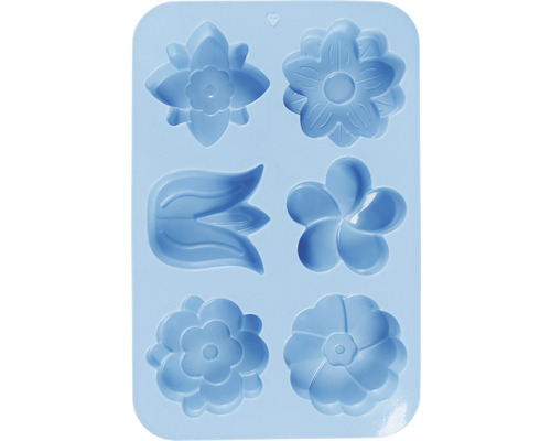 Moule en silicone avec six motifs floraux différents