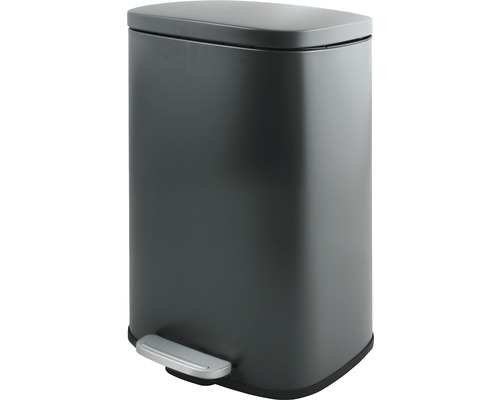 Poubelle à pédale en métal avec couvercle