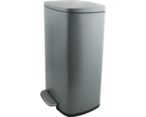 Grauer Treteimer mit Deckel