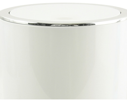 Vue détaillée d''une poubelle ronde