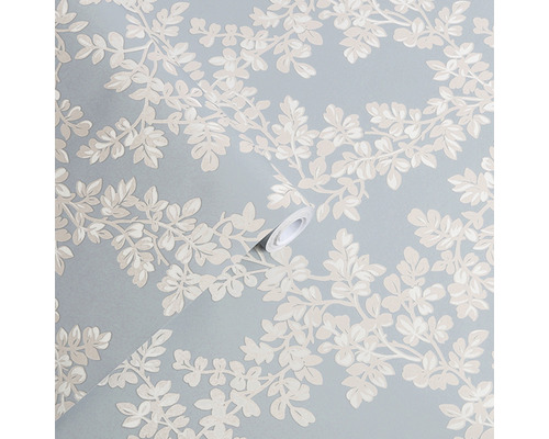 Motif de papier peint avec motif de feuilles